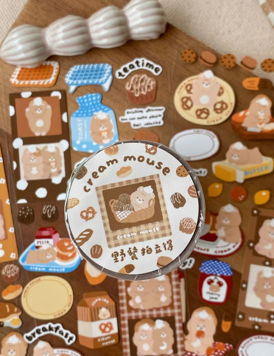 Picnic Polaroid Washi Tape/ 7cm die cut