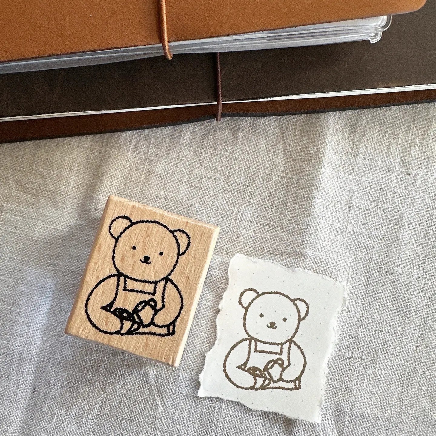 Bloom Paper Studio- Bearista Wooden Stamp